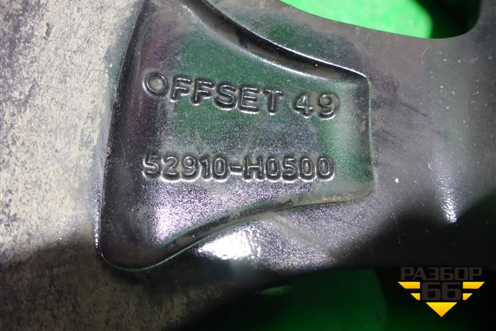 Диск колёсный литой  R16 EJ6 4х100 ET49 Ц.О.54,1 (52910H0500)