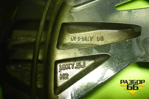 Диск колёсный литой  R18 EJ7,5 5x114.3 ET51 Ц.О.67,1 (52910N7220) для Hyundai Tucson с 2020г (Туксон)