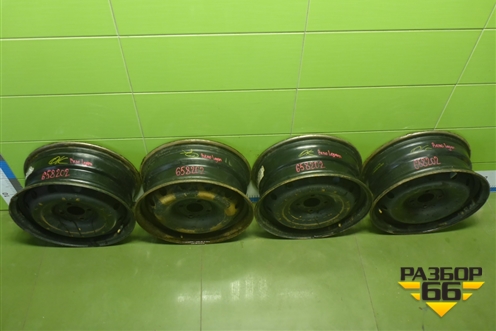 Диски колёсные штампованные (комплект)  R15 EJ6 4х100 ET50 Ц.О.60,1 (8200577207C) для Renault Logan с 2004-2015г (Логан)