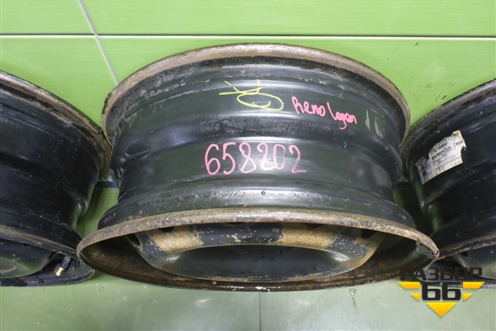 Диски колёсные штампованные (комплект)  R15 EJ6 4х100 ET50 Ц.О.60,1 (8200577207C) для Renault Logan с 2004-2015г (Логан)