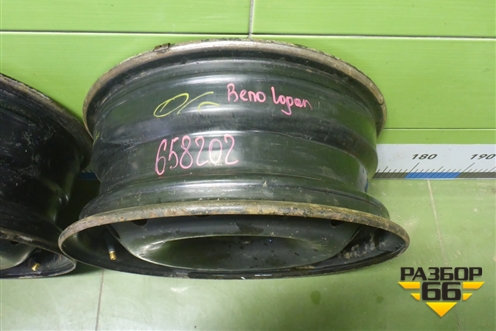Диски колёсные штампованные (комплект)  R15 EJ6 4х100 ET50 Ц.О.60,1 (8200577207C) для Renault Logan с 2004-2015г (Логан)