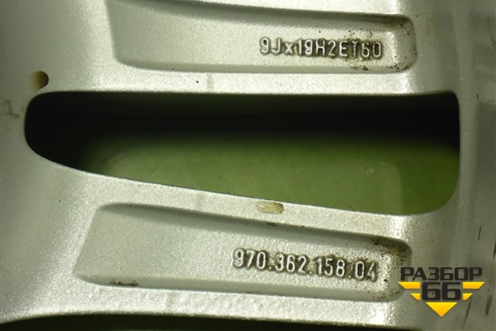 Диски колёсные литые (комплект)  R19 EJ10 5x130 ET61 Ц.О.71,6 (97036216004) для Porsche Panamera с 2009-2016г (Панамера)