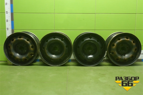 Диски колёсные штампованные (комплект)  R14 EJ5,5 4х100 ET43 Ц.О.60,1 (8200459205B) для Renault Logan с 2004-2015г (Логан)