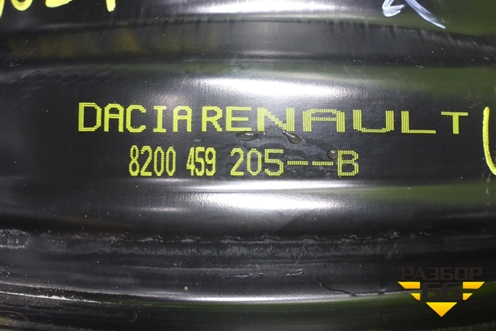 Диски колёсные штампованные (комплект)  R14 EJ5,5 4х100 ET43 Ц.О.60,1 (8200459205B) для Renault Logan с 2004-2015г (Логан)