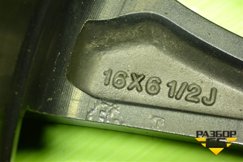 Диск колёсный литой  R16 EJ6,5 5x108 ET40 Ц.О.65,1 (203000402AA) для OMODA S5 с 2022г (С5)