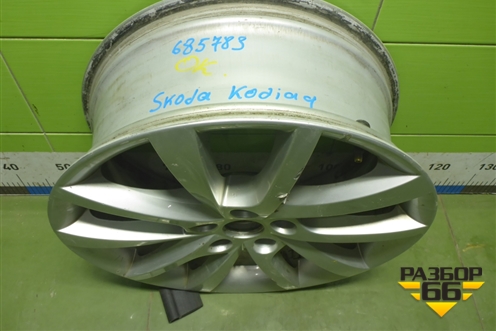 Диск колёсный литой  R18 EJ7 5x112 ET43 Ц.О.57,1 (565601025D) для Skoda Kodiaq с 2017г (Кодиак)