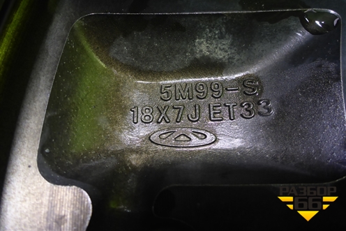 Диск колёсный литой  R18 EJ7 5x108 ET33 Ц.О.60,1 (203000450AA) для OMODA C5 с 2021-2026г (Ц5)