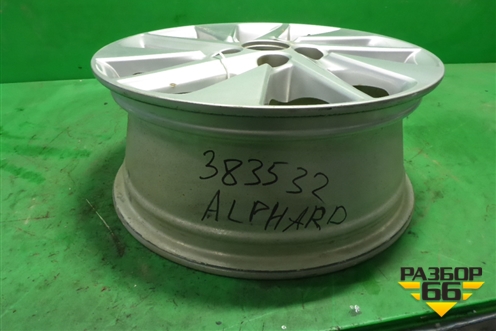 Диск колёсный литой  R16 EJ6,5 5x114.3 Ц.О.60 для Toyota Alphard с 2008-2014г (Альфард)