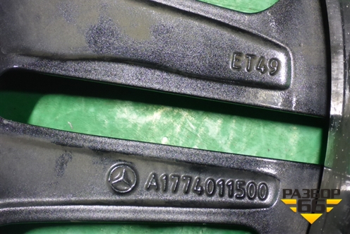Диск колёсный литой  R18 EJ7,5 5x112 ET49 Ц.О.66,6 (A1774011500) для Mercedes Benz A200/220 W177 с 2018г (А)