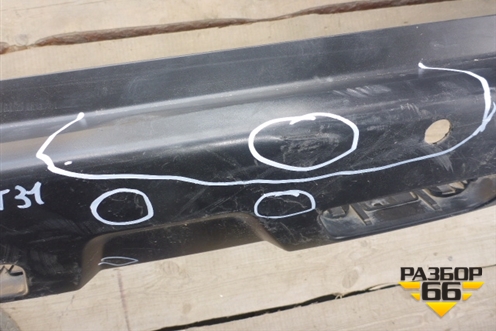 Бампер задний (под парктроник) (85022JU14H) для Nissan X-Trail (Т31) с 2007-2014г (Хтраил)