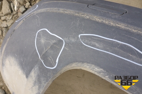 Бампер задний нижняя часть (8U0807521K) для Audi Q3 с 2011-2018г (Ку 3)