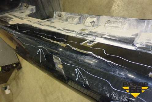 Бампер задний (до 2015г под парктроник) (5215960998) для Toyota Land Cruiser (200) с 2008г (Ленд Крузер)