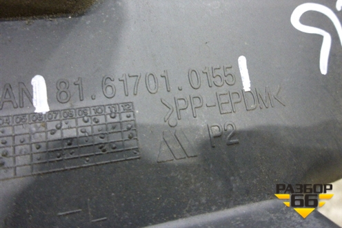Накладка на торпедо  (боковая левая) (81617010155) для MAN  TGA 4-Series  с 2000-2008г
