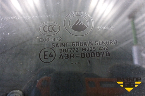 Стекло двери задней левой для Geely Otaka с 2006г