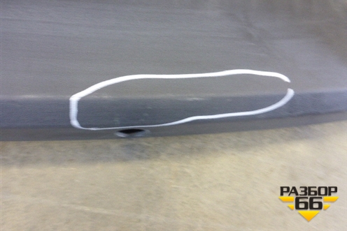 Юбка заднего бампера (под парктроник) (5E5807521) для Skoda Octavia (A7) с 2013г (Октавия)