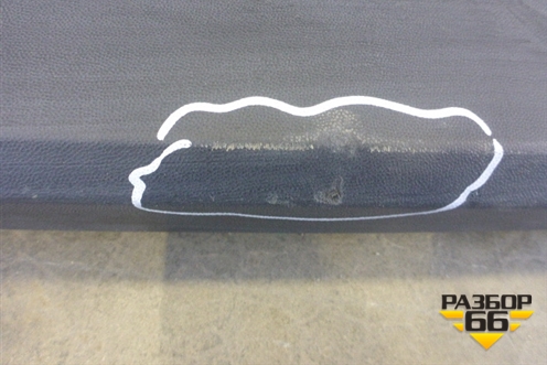 Юбка заднего бампера (под парктроник) (5E5807521) для Skoda Octavia (A7) с 2013г (Октавия)