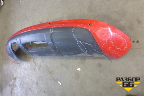 Бампер задний нижняя часть (S-line под парктроник) (8U0807521H) для Audi Q3 с 2011-2018г (Ку 3)