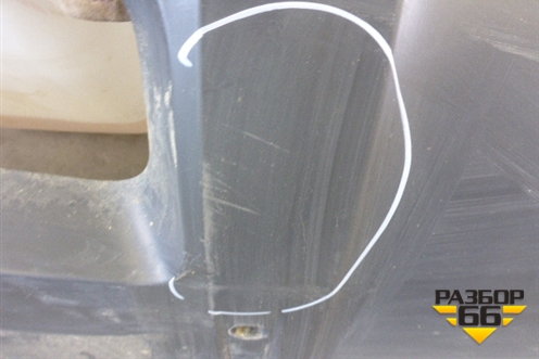 Бампер задний нижняя часть (S-line под парктроник) (8U0807521H) для Audi Q3 с 2011-2018г (Ку 3)