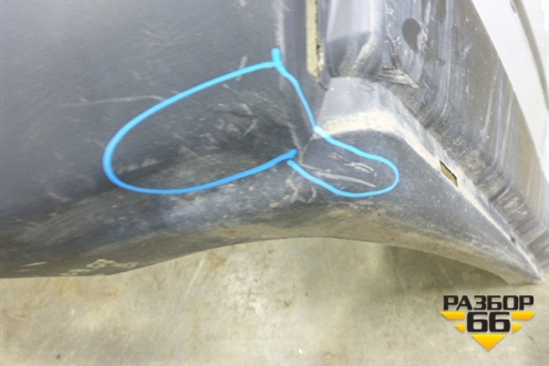 Бампер задний (под парктроник) (85022JU14H) для Nissan X-Trail (Т31) с 2007-2014г (Хтраил)