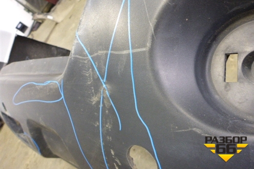 Бампер задний (под парктроник) (85022JU14H) для Nissan X-Trail (Т31) с 2007-2014г (Хтраил)