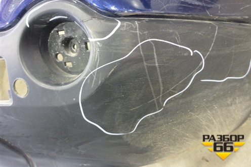 Бампер задний (под паркторник) для Nissan Qashqai+2 (JJ10E) с 2008-2013г (Кашкай)