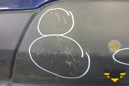 Бампер задний (под паркторник) для Nissan Qashqai+2 (JJ10E) с 2008-2013г (Кашкай)