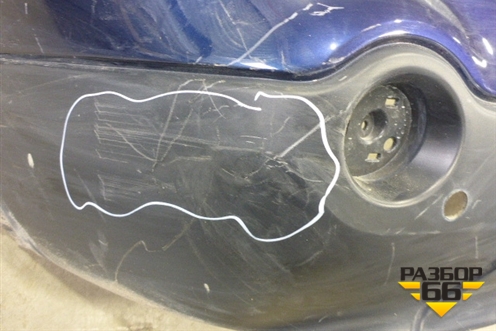 Бампер задний (под паркторник) для Nissan Qashqai+2 (JJ10E) с 2008-2013г (Кашкай)