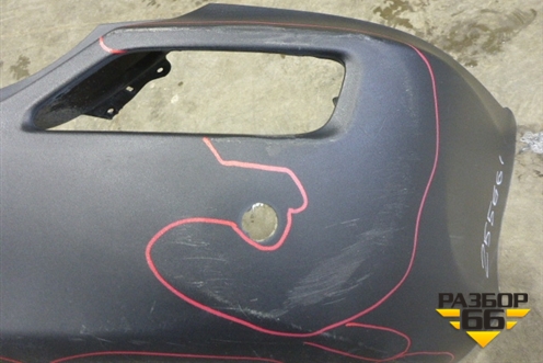 Бампер задний (до 2015г под парктроник) (5215942190) для Toyota Rav-4 с 2012-2019г (Рав 4)