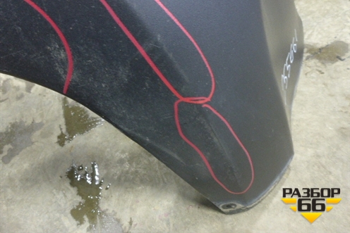 Бампер задний (до 2015г под парктроник) (5215942190) для Toyota Rav-4 с 2012-2019г (Рав 4)