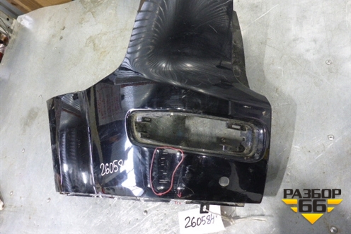 Бампер задний левая часть (под парктроник) (6410A217) для Mitsubishi Outlander XL с 2006-2012г (Аутлендер ХЛ)