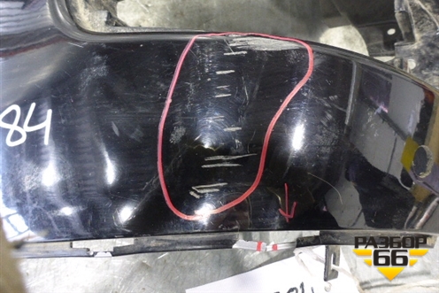 Бампер задний левая часть (под парктроник) (6410A217) для Mitsubishi Outlander XL с 2006-2012г (Аутлендер ХЛ)
