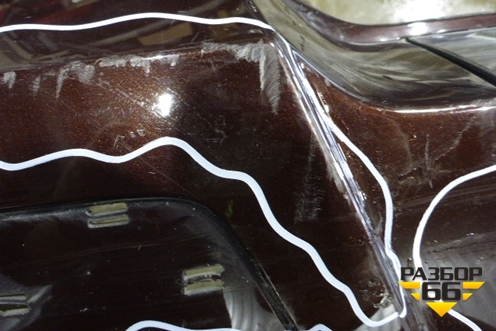 Бампер задний (до 2012г под парктроник) (A2048851525) для Mercedes Benz GLK-Klass X204 с 2008г