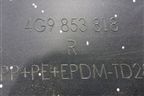 Накладка заднего крыла правого (4G9853818) для Audi A6 (C7) Allroad Quattro с 2012-2019г (А6)
