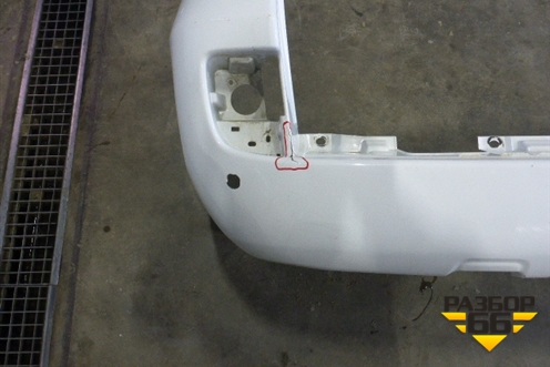 Бампер задний (до 2015г под парктроник) (5215960998) для Toyota Land Cruiser (200) с 2008г