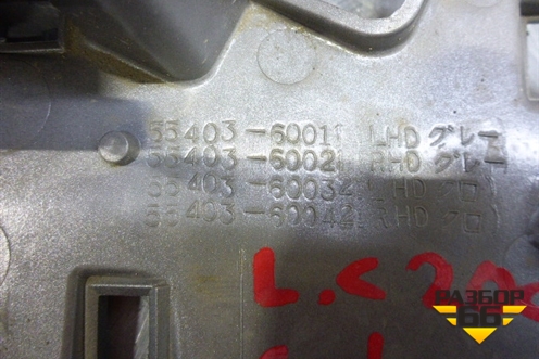 Накладка на торпедо (центральная левая) (5540360011) для Toyota Land Cruiser (200) с 2008г