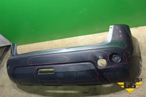 Бампер задний (85022JD00H) для Nissan Qashqai (J10E) с 2006-2013г