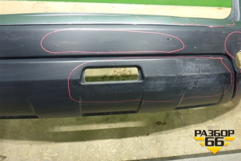Бампер задний (85022JD00H) для Nissan Qashqai (J10E) с 2006-2013г