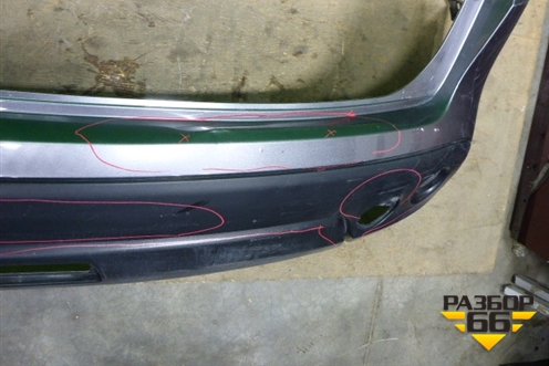 Бампер задний (85022JD00H) для Nissan Qashqai (J10E) с 2006-2013г