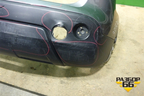 Бампер задний (85022JD00H) для Nissan Qashqai (J10E) с 2006-2013г