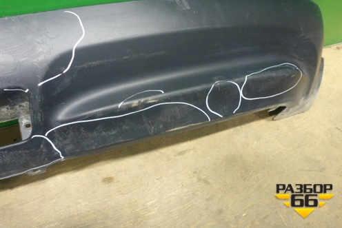 Юбка заднего бампера (до 2014г) (850B21KA1A) для Nissan Juke (F15) с 2010-2019г (Жук)