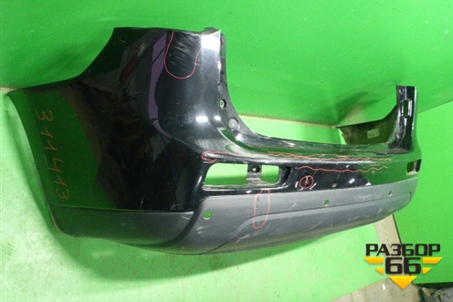 Бампер задний (до 2015г под парктроники не под накладку) (6410C889ZZ) для Mitsubishi Outlander с 2012-2024г (Аутлендер)