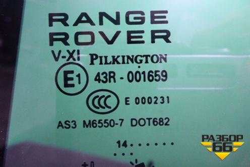 Стекло двери задней левой форточка (2014г пакет) для Land Rover Range Rover 4 с 2013-2022г