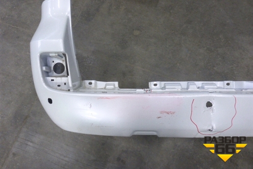 Бампер задний (до 2015г под парктроник) (5215960260) для Toyota Land Cruiser (200) с 2008г (Ленд Крузер)