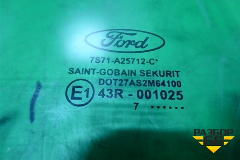Стекло двери задней правой (седан хетчбэк 2007г) (1504241) для Ford Mondeo 4 с 2006-2014г