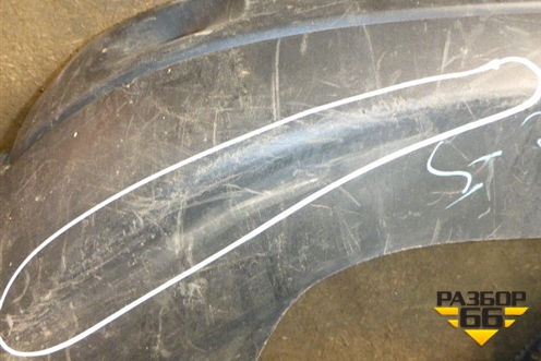 Юбка заднего бампера (под парктроник) для Citroen C5 с 2005-2008г (С5)