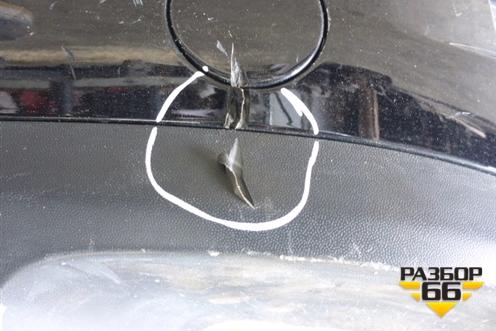 Бампер задний (нижняя часть) (с юбкой до 2015г) (7P6807521A) для Volkswagen Touareg с 2010-2018г (Туарег)