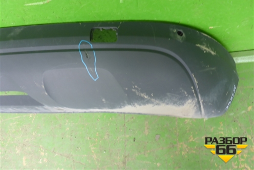 Бампер задний нижняя часть (8U0807521AG) для Audi Q3 с 2011-2018г (Ку 3)