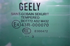 Стекло двери задней правой форточка (хэтчбек) для Geely Emgrand (EC7) с 2009-2016г