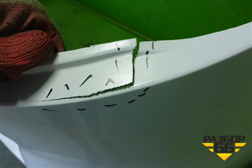 Бампер задний (после 2015г под накладку) (6410C996ZZ) для Mitsubishi Outlander с 2012-2024г (Аутлендер)