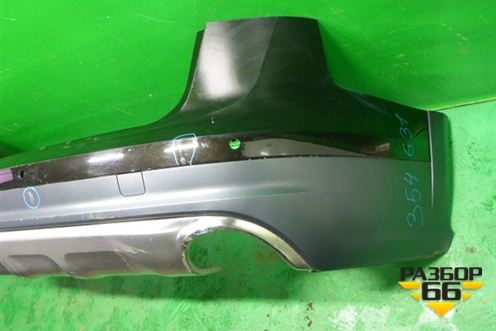 Бампер задний (с юбкой под парктроник) (4G9807511AL) для Audi A6 (C7) Allroad Quattro с 2012-2019г (А6)